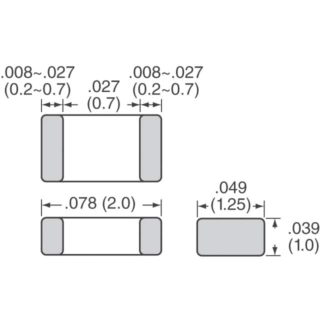 GCM21A7U2E151JX01D Murata Electronics  Ceramic Capacitors